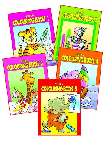 Super Colouring Book 5 Titles Pack