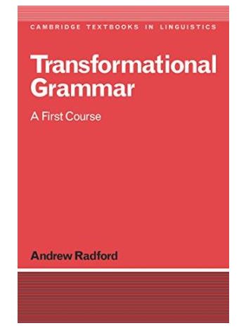 Transformational Grammar  A First Course