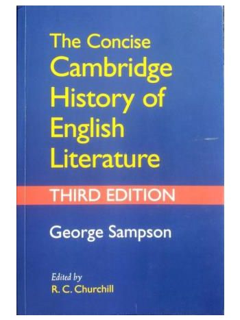 The Concise Cambridge History Of English Literature