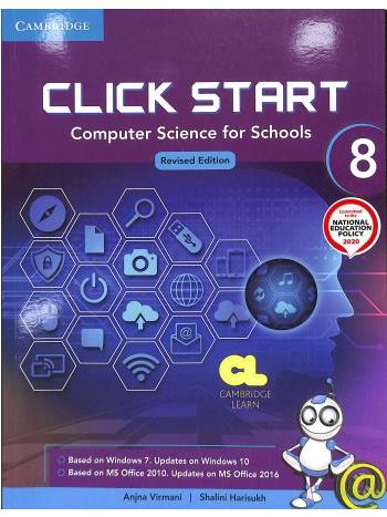 Click Start 8 Computer Science For Schools  Revised Edition NEP 2022