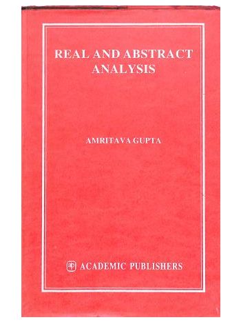 Real And Abstract Analysis