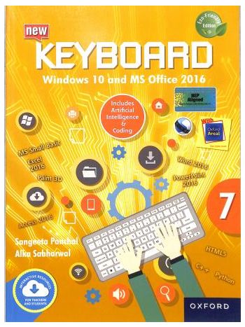Keyboard Win 10Office 2016 With AI  Coding Book 7