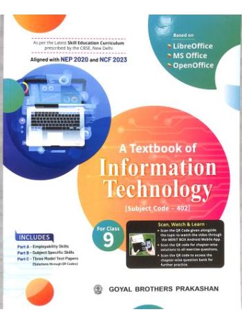 Textbook Of Information Technology Class 9 -Subject Code 402- NEP 2020 - NCF 2023
