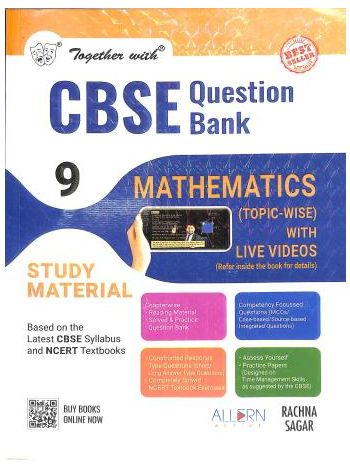 Together With CBSE Question Bank - Study Material Mathematics Class 9 -2025 Examination-