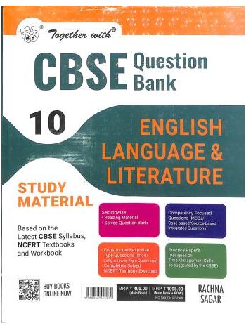 Together With CBSE Question Bank - Study Material English Lan - Lit Class 10 -2025 Examination-