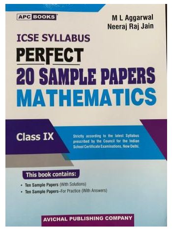 APC Perfect 20 Sample Papers Mathematics Class 9 -ICSE-
