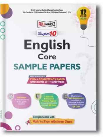 Super 10 English Core Sample Papers CBSE 12 -2025-