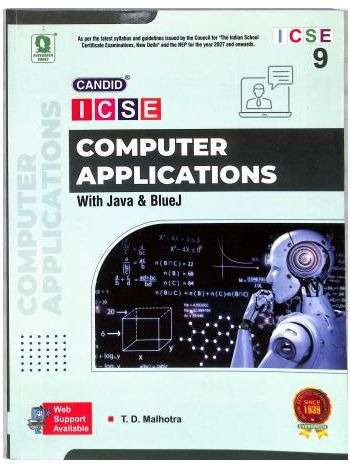 Candid ICSE Computer Applications Class 9 With Java - Blue J 2027 -NEP-