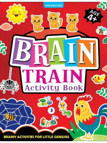 Brain Train Activity Book For Kids Age 4 