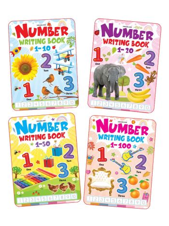 Number Writing Book 4 Titles Pack