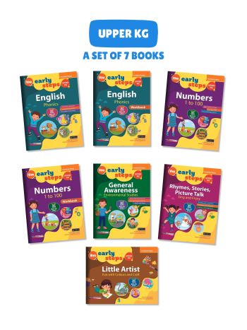 Early Steps Upper KG Set Of 7 Books 2nd Ed Slipcase