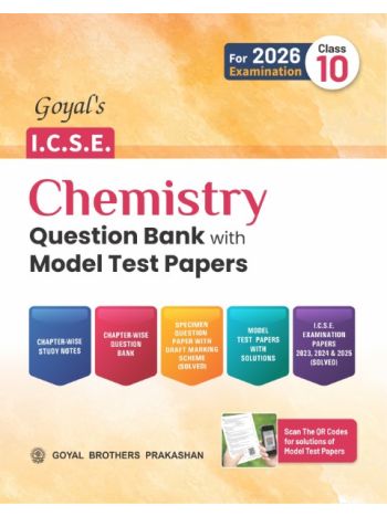 Goyals ICSE Chemistry Question Bank With Model Test Papers Class 10 