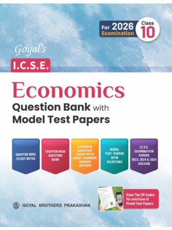 Goyals ICSE Economics Question Bank With Model Test Papers Class 10 