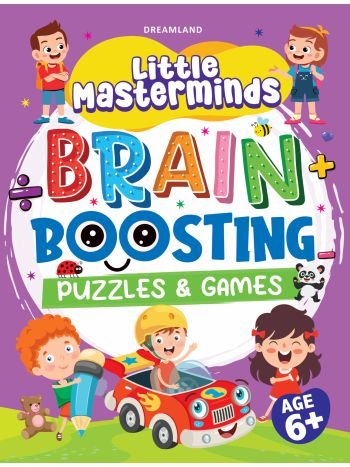Little Masterminds- Brain Boosting Puzzles - Games Activity Book For Kids Age 5 And Up