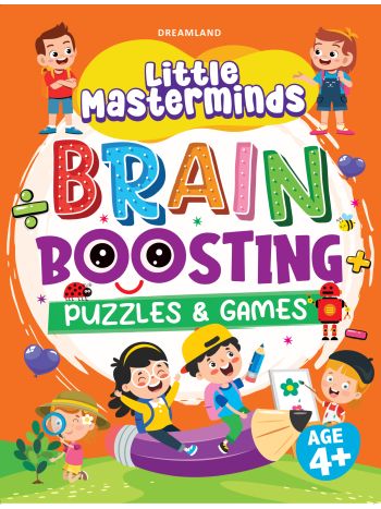 Little Masterminds- Brain Boosting Puzzles - Games Activity Book For Kids Age 4 And Up
