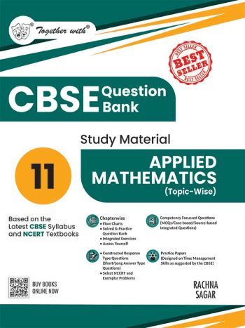 Together With CBSE Class 11 Applied Mathematics Question Bank - Study Material 2025-2026 Exam -Based On The Latest Syllabus-