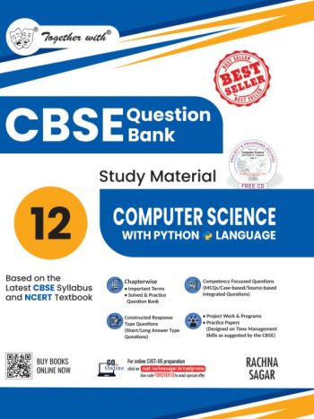 Together With CBSE Class 12 Computer Science With Python Question Bank - Study Material 2025-2026 Exam -Based On The Latest Syllabus-