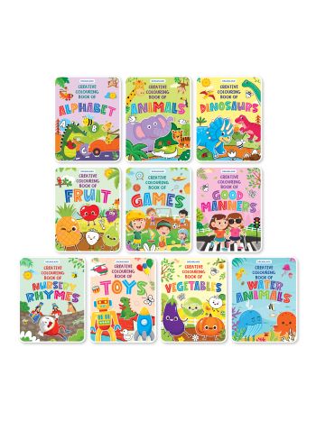 Creative Colouring Book - 10 Titles -Pack-