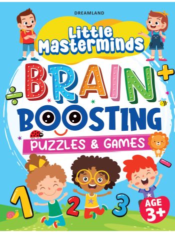 Little Masterminds- Brain Boosting Puzzles - Games Activity Book For Kids Age 3 And Up